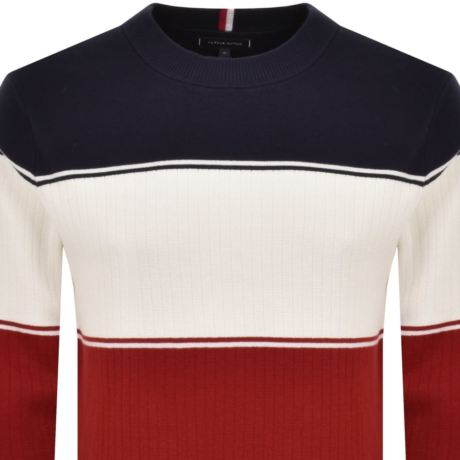 Tommy Hilfiger Milano Colourblock Jumper Navy